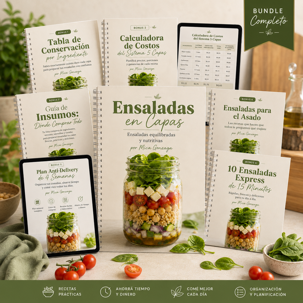 Ensaladas en capa + 6 bonus